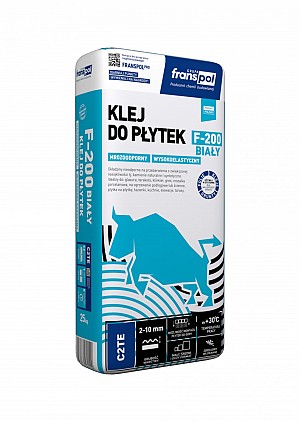 Klej do płytek F-200 wysokoelastyczny biały mrozoodporny