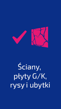 sciany plyty G/K rysy ubytki